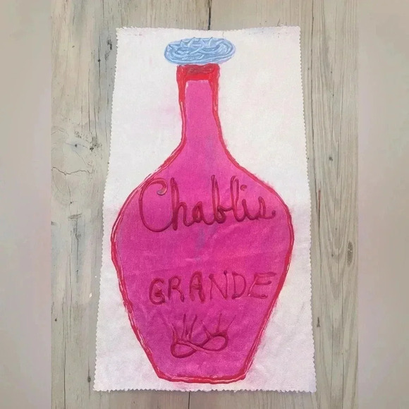 Whimsical homemade Painting on canvas and bursting with color - Picture 3 of 5